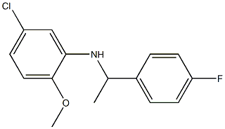 5-chloro-N-[1-(4-fluorophenyl)ethyl]-2-methoxyaniline Struktur