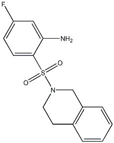 5-fluoro-2-(1,2,3,4-tetrahydroisoquinoline-2-sulfonyl)aniline Struktur