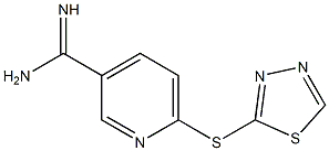 6-(1,3,4-thiadiazol-2-ylsulfanyl)pyridine-3-carboximidamide Struktur