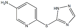 6-(1H-1,2,4-triazol-5-ylsulfanyl)pyridin-3-amine Struktur