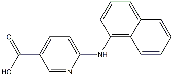 6-(naphthalen-1-ylamino)pyridine-3-carboxylic acid Struktur