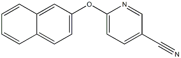 6-(naphthalen-2-yloxy)pyridine-3-carbonitrile Struktur