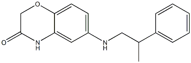 6-[(2-phenylpropyl)amino]-3,4-dihydro-2H-1,4-benzoxazin-3-one Struktur