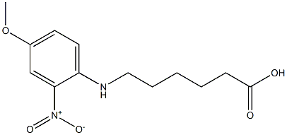 6-[(4-methoxy-2-nitrophenyl)amino]hexanoic acid Struktur