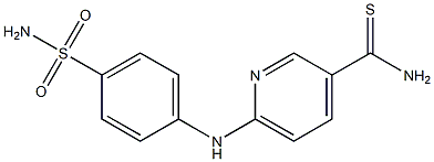 6-[(4-sulfamoylphenyl)amino]pyridine-3-carbothioamide Struktur