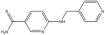 6-[(pyridin-4-ylmethyl)amino]pyridine-3-carbothioamide Struktur