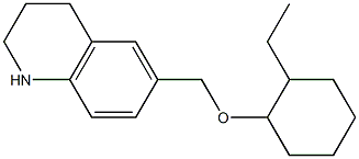 6-{[(2-ethylcyclohexyl)oxy]methyl}-1,2,3,4-tetrahydroquinoline Struktur