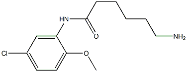 6-amino-N-(5-chloro-2-methoxyphenyl)hexanamide Struktur