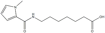 7-[(1-methyl-1H-pyrrol-2-yl)formamido]heptanoic acid Struktur