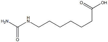 7-[(aminocarbonyl)amino]heptanoic acid Struktur