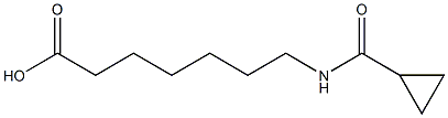 7-[(cyclopropylcarbonyl)amino]heptanoic acid Struktur