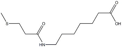 7-[3-(methylsulfanyl)propanamido]heptanoic acid Struktur