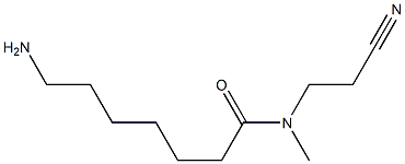 7-amino-N-(2-cyanoethyl)-N-methylheptanamide Struktur