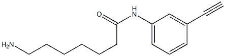 7-amino-N-(3-ethynylphenyl)heptanamide Struktur