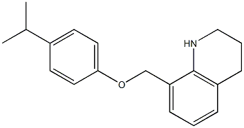 8-[4-(propan-2-yl)phenoxymethyl]-1,2,3,4-tetrahydroquinoline Struktur