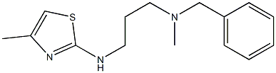 benzyl(methyl){3-[(4-methyl-1,3-thiazol-2-yl)amino]propyl}amine Struktur