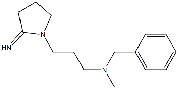 benzyl[3-(2-iminopyrrolidin-1-yl)propyl]methylamine Struktur