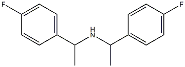 bis[1-(4-fluorophenyl)ethyl]amine Struktur