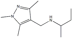 butan-2-yl[(1,3,5-trimethyl-1H-pyrazol-4-yl)methyl]amine Struktur