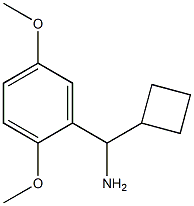 cyclobutyl(2,5-dimethoxyphenyl)methanamine Struktur