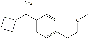 cyclobutyl[4-(2-methoxyethyl)phenyl]methanamine Struktur