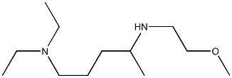 diethyl({4-[(2-methoxyethyl)amino]pentyl})amine Struktur