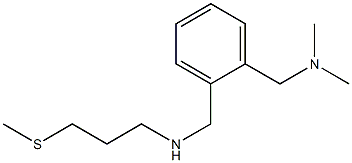 dimethyl({[2-({[3-(methylsulfanyl)propyl]amino}methyl)phenyl]methyl})amine Struktur