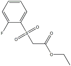 ethyl 2-[(2-fluorobenzene)sulfonyl]acetate Struktur