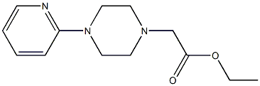 ethyl 2-[4-(pyridin-2-yl)piperazin-1-yl]acetate Struktur