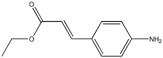 ethyl 3-(4-aminophenyl)prop-2-enoate Struktur