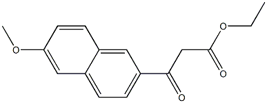 ethyl 3-(6-methoxynaphthalen-2-yl)-3-oxopropanoate Struktur