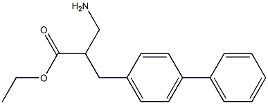 ethyl 3-amino-2-[(4-phenylphenyl)methyl]propanoate Struktur