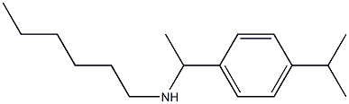 hexyl({1-[4-(propan-2-yl)phenyl]ethyl})amine Struktur