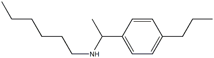 hexyl[1-(4-propylphenyl)ethyl]amine Struktur