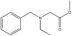 methyl 2-[benzyl(ethyl)amino]acetate Struktur