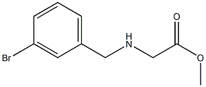 methyl 2-{[(3-bromophenyl)methyl]amino}acetate Struktur