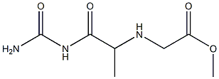 methyl 2-{[1-(carbamoylamino)-1-oxopropan-2-yl]amino}acetate Struktur