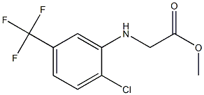 methyl 2-{[2-chloro-5-(trifluoromethyl)phenyl]amino}acetate Struktur