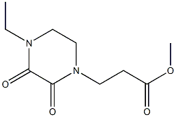 methyl 3-(4-ethyl-2,3-dioxopiperazin-1-yl)propanoate Struktur