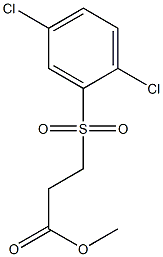 methyl 3-[(2,5-dichlorobenzene)sulfonyl]propanoate Struktur