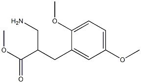 methyl 3-amino-2-[(2,5-dimethoxyphenyl)methyl]propanoate Struktur