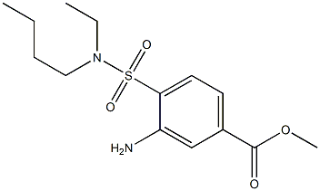 methyl 3-amino-4-[butyl(ethyl)sulfamoyl]benzoate Struktur