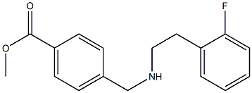 methyl 4-({[2-(2-fluorophenyl)ethyl]amino}methyl)benzoate Struktur