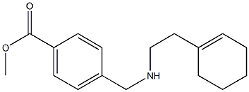 methyl 4-({[2-(cyclohex-1-en-1-yl)ethyl]amino}methyl)benzoate Struktur