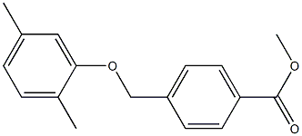 methyl 4-(2,5-dimethylphenoxymethyl)benzoate Struktur