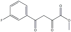 methyl 4-(3-fluorophenyl)-2,4-dioxobutanoate Struktur