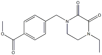 methyl 4-[(4-ethyl-2,3-dioxopiperazin-1-yl)methyl]benzoate Struktur