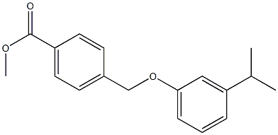 methyl 4-[3-(propan-2-yl)phenoxymethyl]benzoate Struktur