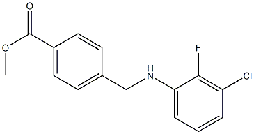 methyl 4-{[(3-chloro-2-fluorophenyl)amino]methyl}benzoate Struktur