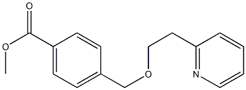 methyl 4-{[2-(pyridin-2-yl)ethoxy]methyl}benzoate Struktur